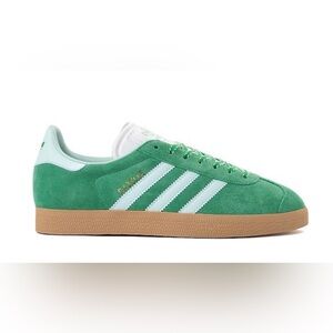 NEW NEVER WORN Adidas Green Gazelle Sneakers w Blue Detail Men’s 8.5/ Women’s 10